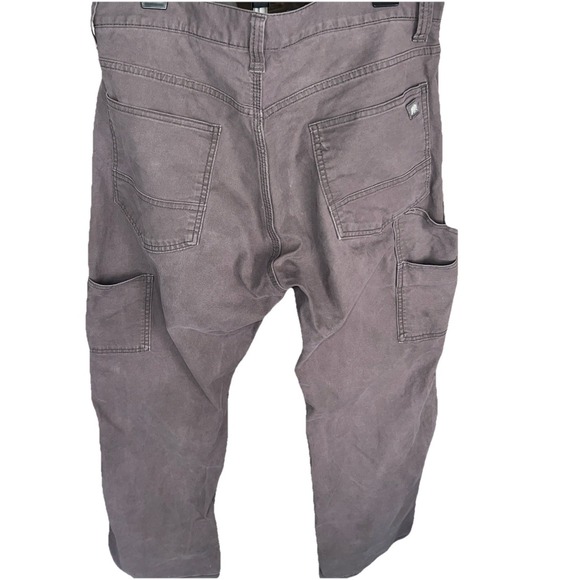 Berne Highland Flex Duck Carpenter Relaxed Fit Pants Men's 34x30 Gray - Picture 7 of 8